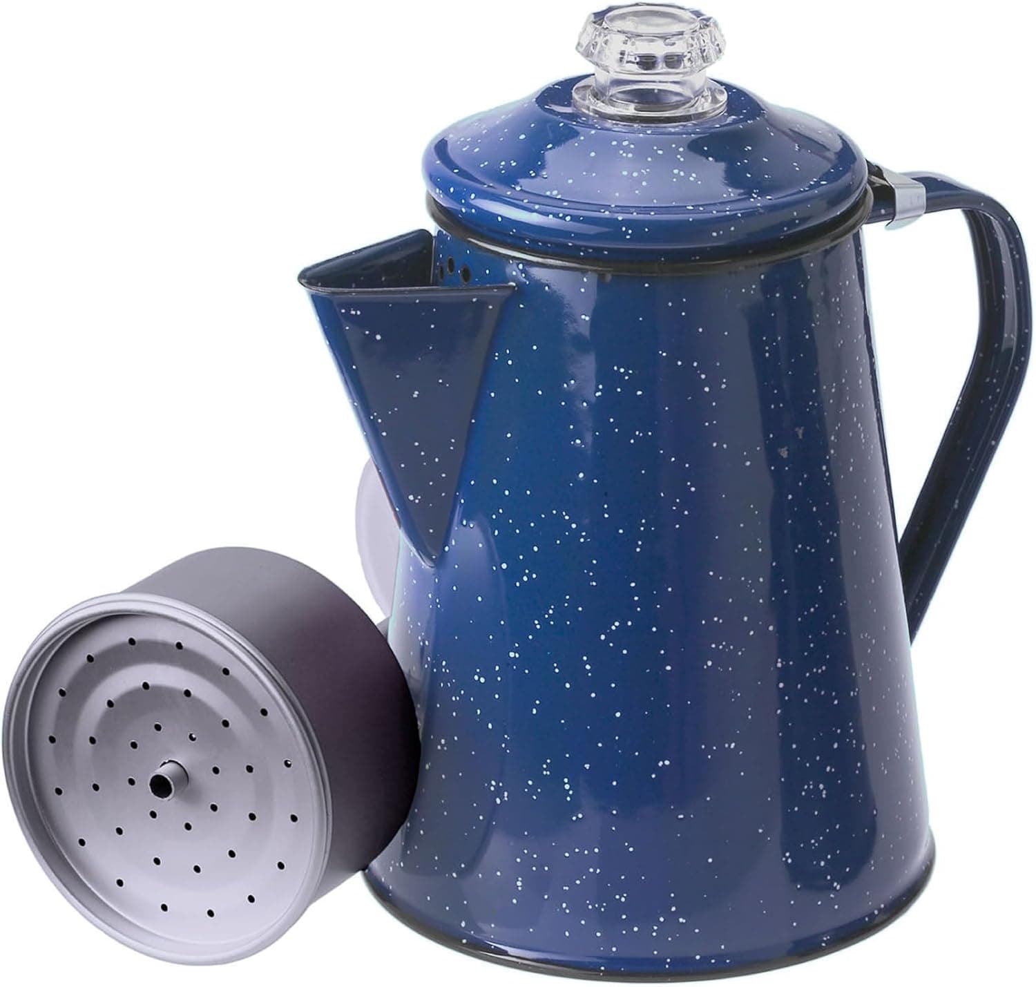 GSI Outdoors Percolator Coffee Pot, Enamelware Campfire Coffee Boiler Kettle