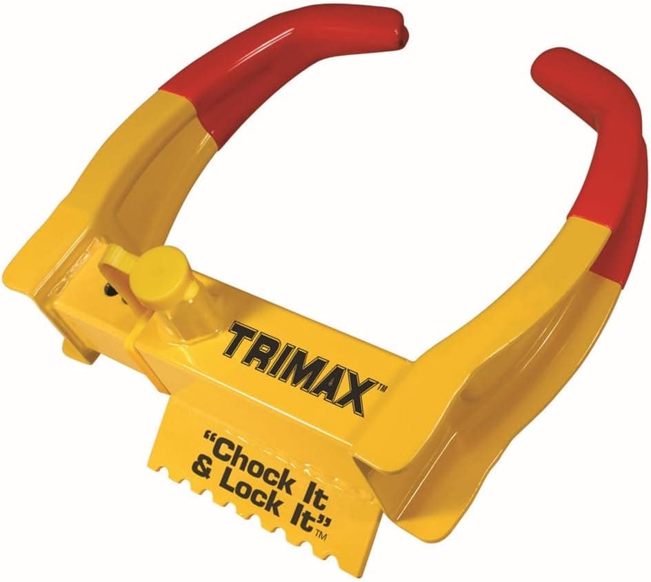 TRIMAX TCL75 - Trailer Wheel Lock - Fits 7"-11.25" Tires - Wheel Boot Lock for Trailer, Car, Truck, Boat, ATV, Camper