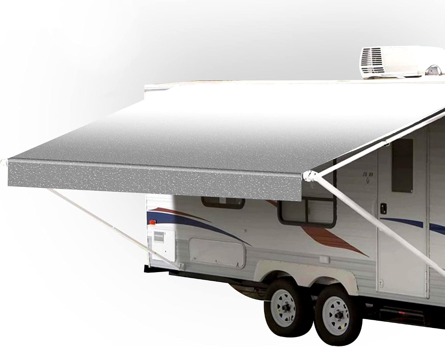SunWave RV Awning Fabric Replacement, Premium Vinyl RV Canopy (17', Camel Fade)