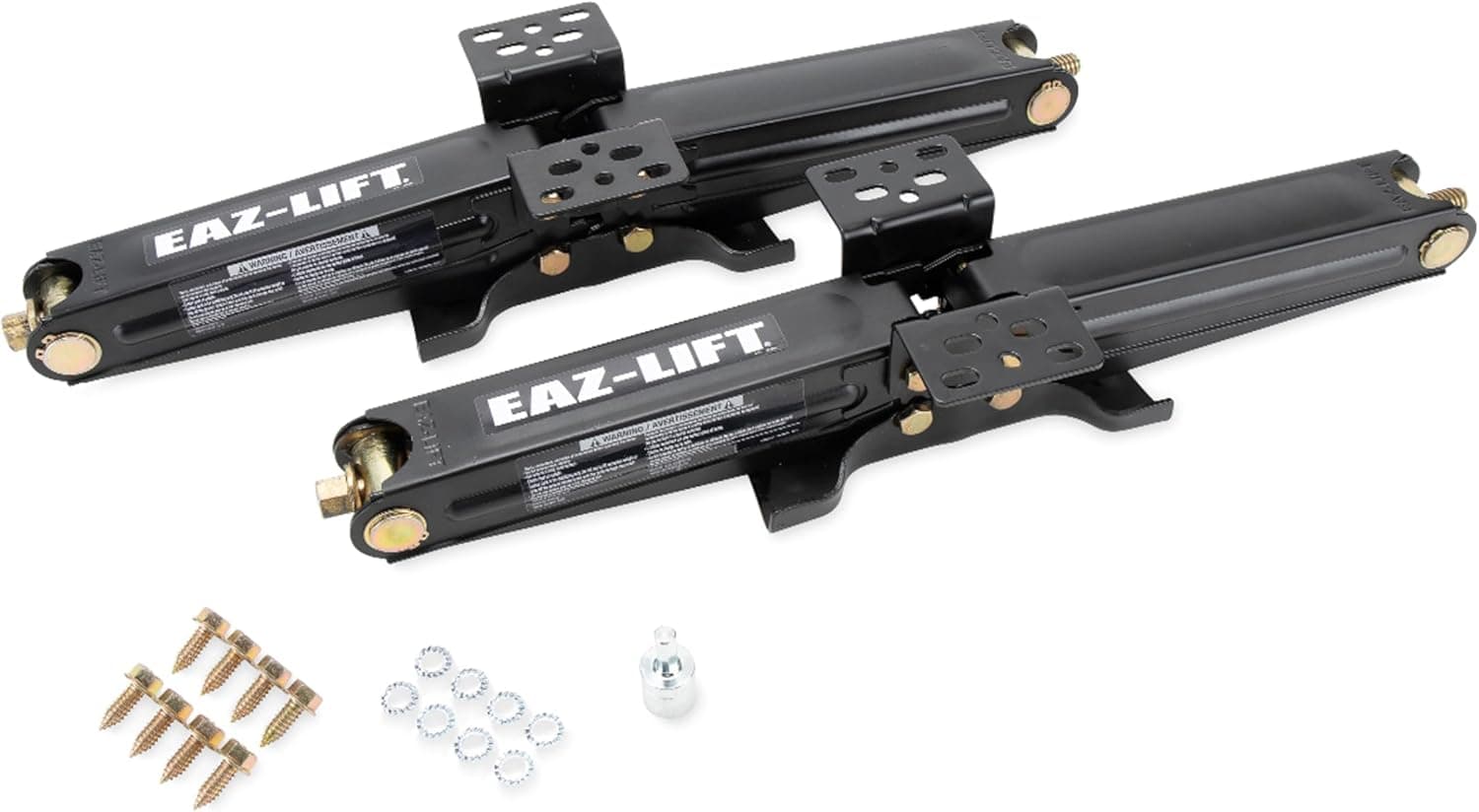 Camco EAZ-Lift 24-inch RV Stabilizing Scissor Jacks, 5,000 lb Load Capacity, Heavy-Duty Steel Construction, Set of 2 (48820)