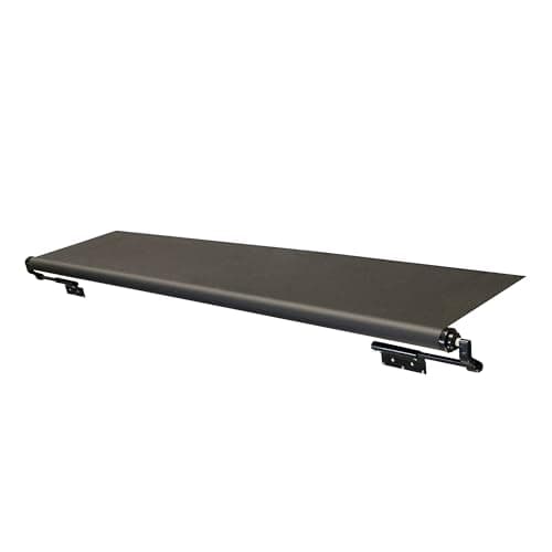 Solera 5000 Series Black Slide Topper RV Slide-Out Awning 10' (9'7" Fabric) 13.5 oz Vinyl Leak-Proof, 48" Extension, Roof, Sidewall Protection, Travel Trailer, 5th Wheel, Motorhome - V000251461