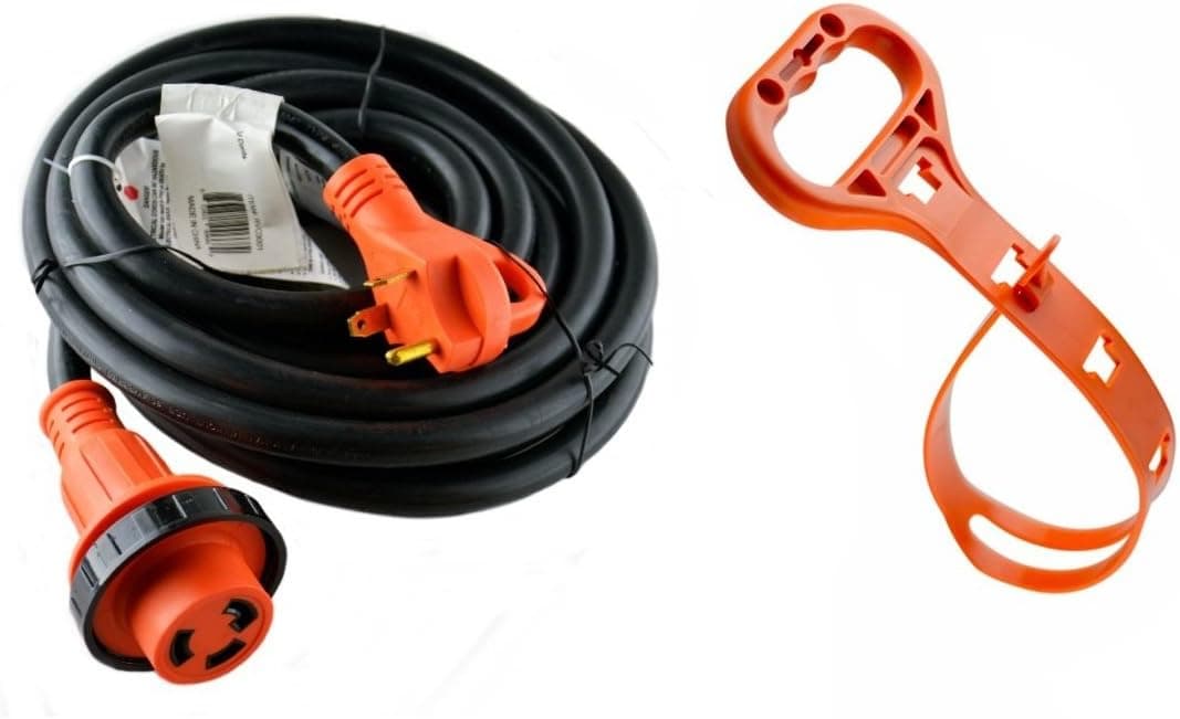 GoWISE Power 50-Feet 30 Amp RV Extension Cord with Molded Connector and Handle RVC3002