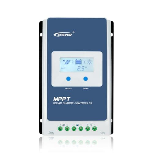 EPEVER MPPT Solar Charge Controller 40A 12V 24V Auto Max PV 100V Solar Panel Charger Regulator Common Negative Ground LCD Display for SEL Gel AGM FLD LiFePO4 Lithium Battery (Tracer4210AN-G3)
