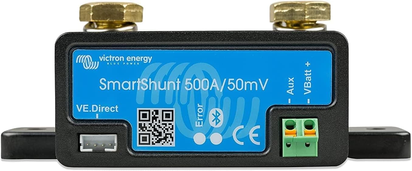 Victron Energy Smart Battery Shunt, Battery Monitor 6.5V-70V, 500A, Bluetooth