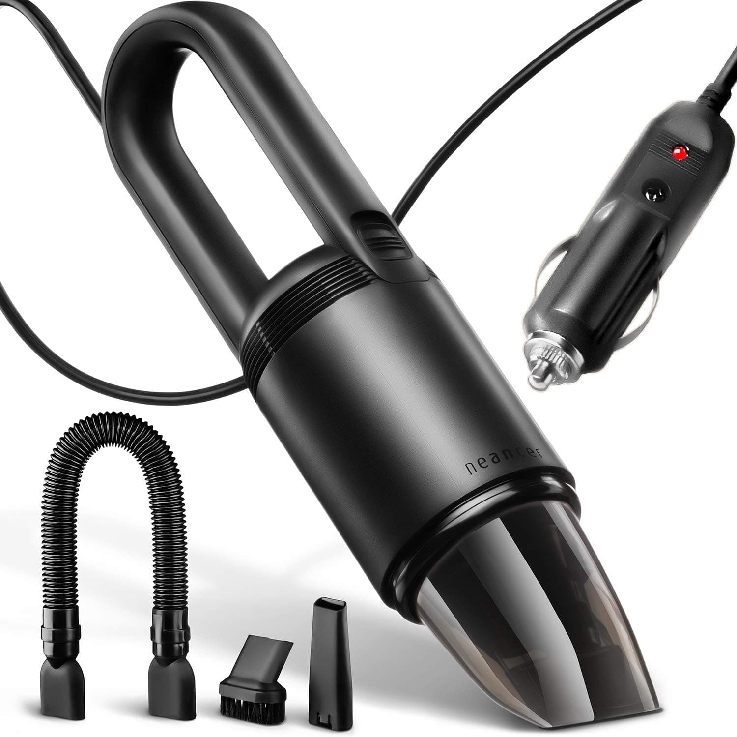 Neancer Handheld Vacuum, Handheld Car Vacuum Cleaner Corded - Portable Mini Hand Vacuum for Car, Truck, SUV, Van, RV (Black)