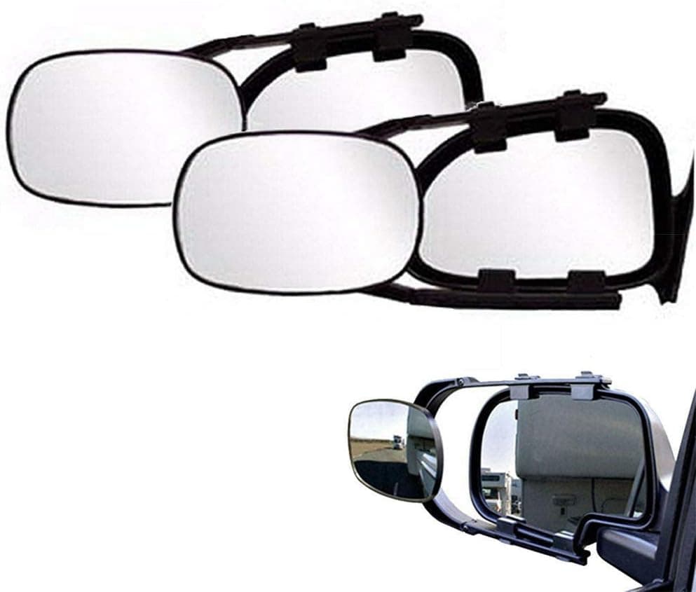 Universal Clip-on Towing Mirror Fits for Truck SUV Van RV Trailer Towing Side Mirrors Extender Extension Pair