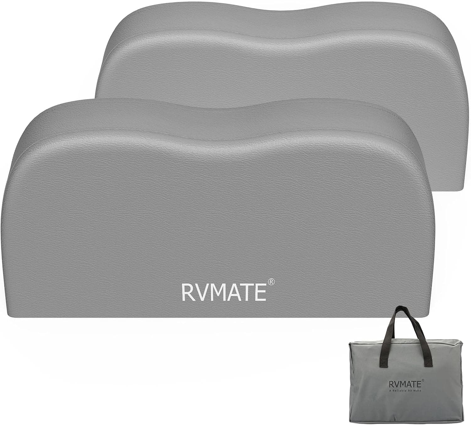 RVMATE RV Tire Covers, Dual Axle Wheel Cover (2 Pack) Fits 27"-30" Diameter Tires, Waterproof Anti-UV Grey Dual Tire Covers for Truck/Trailer