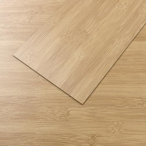 VEELIKE Natural Bamboo Peel and Stick Flooring Waterproof Vinyl Plank Flooring 16-Pack 24 Sq. ft. Peel and Stick Floor Tile Wood Laminate Flooring Stick on Floor Tiles for Bedroom Kitchen RV 6''x36''