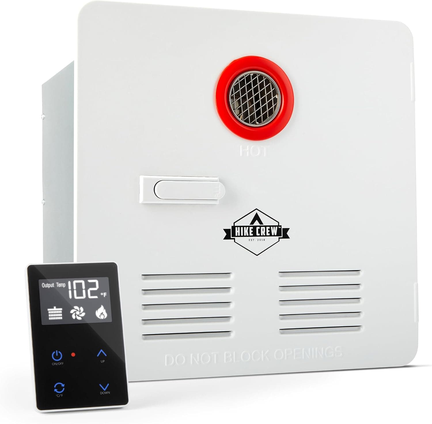 Hike Crew Tankless RV Hot Water Heater, Propane-Powered RV Water System for Instant Hot Water