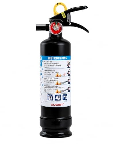 Ougist Car Fire Extinguisher, 1-A:10-B:C, FF1KG, 2.5lb Dry Chemical, 1 Pack