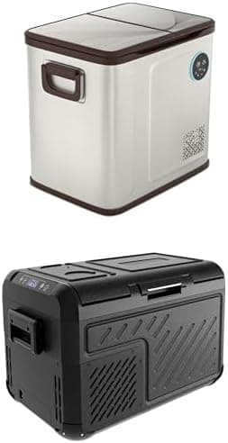 EUHOMY 12 Volt 55QT and 26 QT Portable Refrigerator Freezers Fridge Coolers for Camping