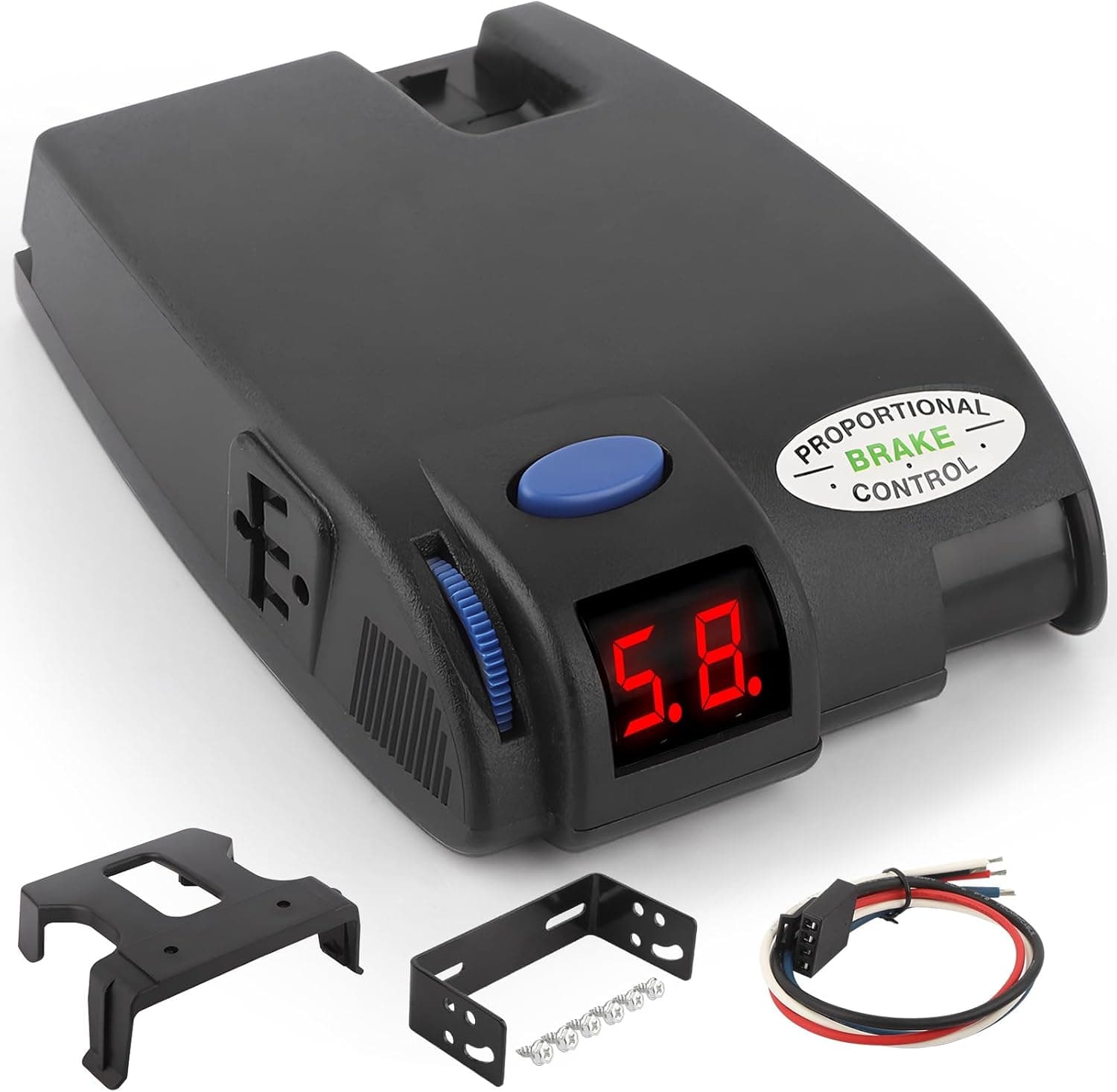 LAJBZ Electronic Brake Control - Proportional Trailer Brake Controller with Easy-to-Read LED Display, Self-Diagnostic, Plug & Play (Compatible with Tekonsha 90160 Primus IQ)