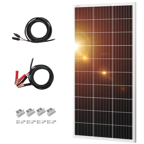 DOKIO 200W 18V Solar Panel Kit for 12V Systems, Brackets, 5 m Cable