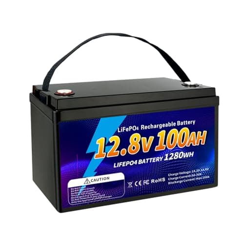 12V 100Ah LiFePO4 Battery, Group 31 Lithium Iron Phosphate Battery, 100A BMS Low-temp Protection 15000 Deep Cycles for Home Energy, RV, Solar System, Fishing Boat