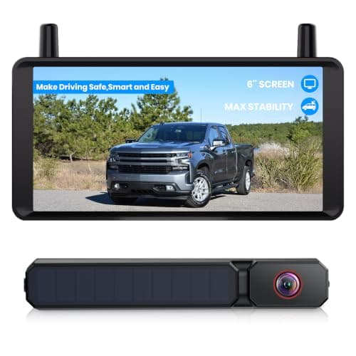 AUTO-VOX Solar Wireless Backup Camera: 1-Minute No-Drill Installation
