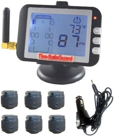 6 Tire Cap Sensor RV/Truck Tire Pressure Monitoring System (TPMS)