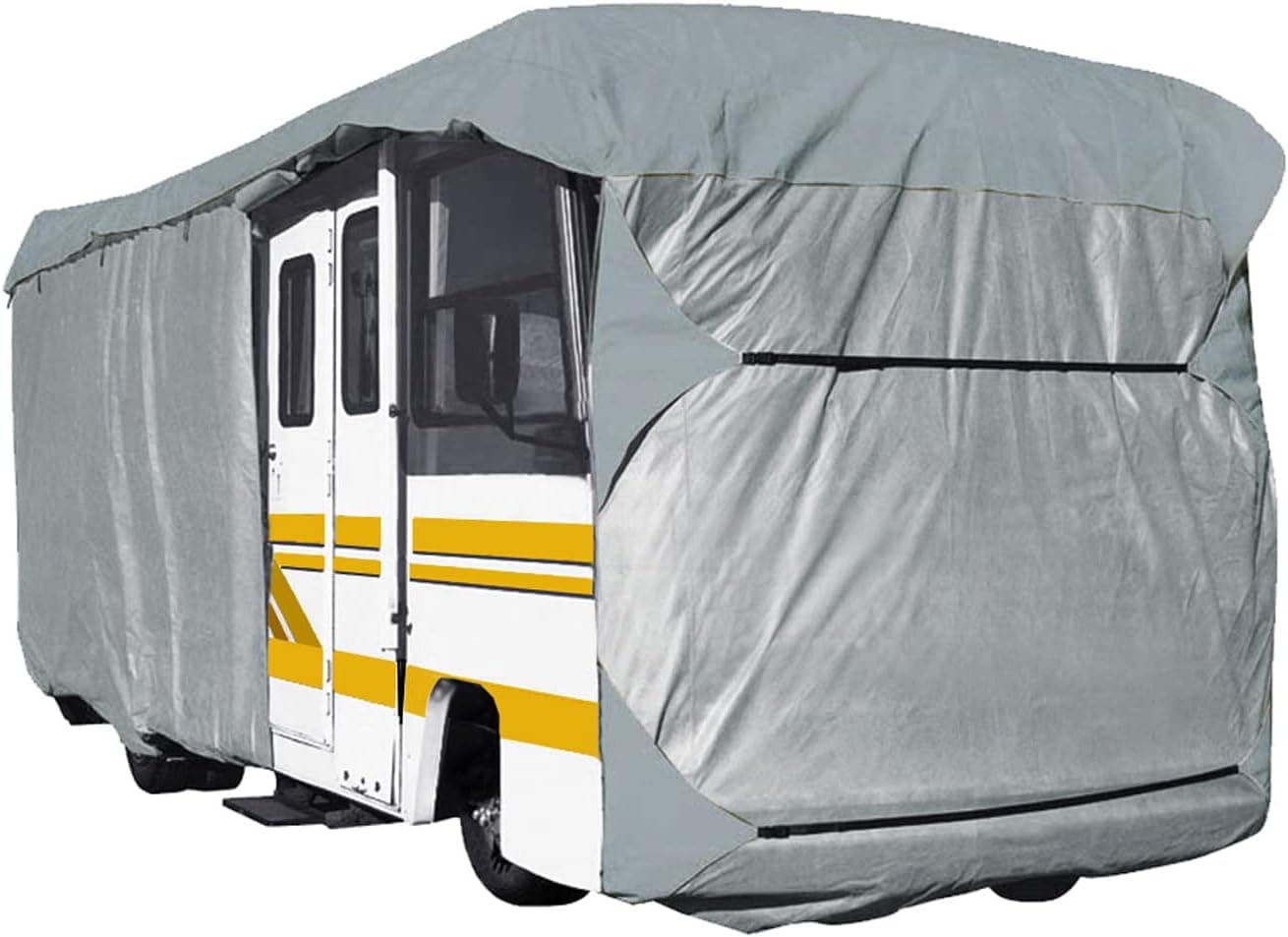 SavvyCraft Heavy Duty Class A RV Motorhome Cover, Fits 34' to 36'L Extra Tall 140" H