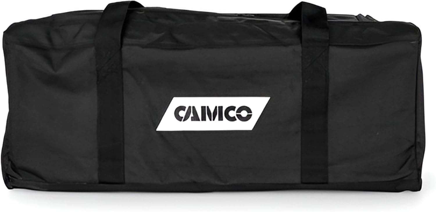 Camco Durable All Purpose RV Storage Bag with Internal Compartments, for Stabilization, Electrical and Sanitation Gear (53246)