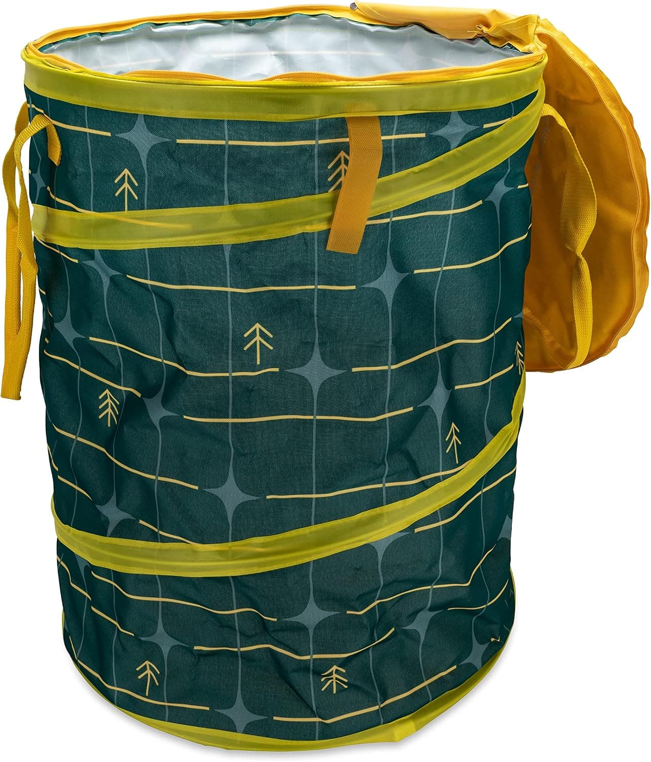 Camco Pop-Up Utility Container, Collapsible Trash Can, Holds 30-Gallon Bags, Collapses for RV Storage (53490)