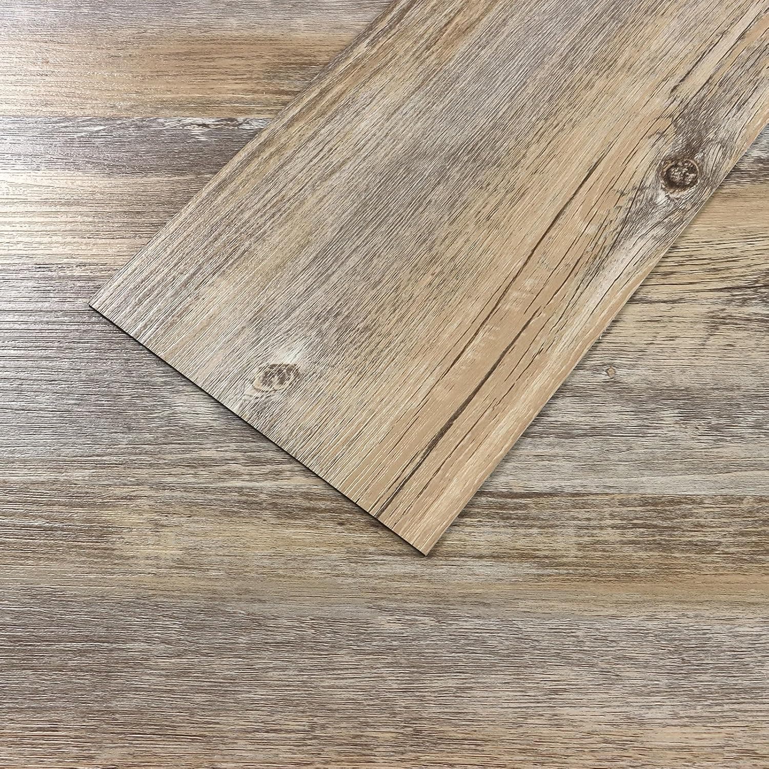 VEELIKE Distressed Vinyl Plank Flooring Waterproof Peel and Stick, 16 Pack 24 Sq.Ft, Self Adhesive 36x6, for Kitchen Bathroom RV